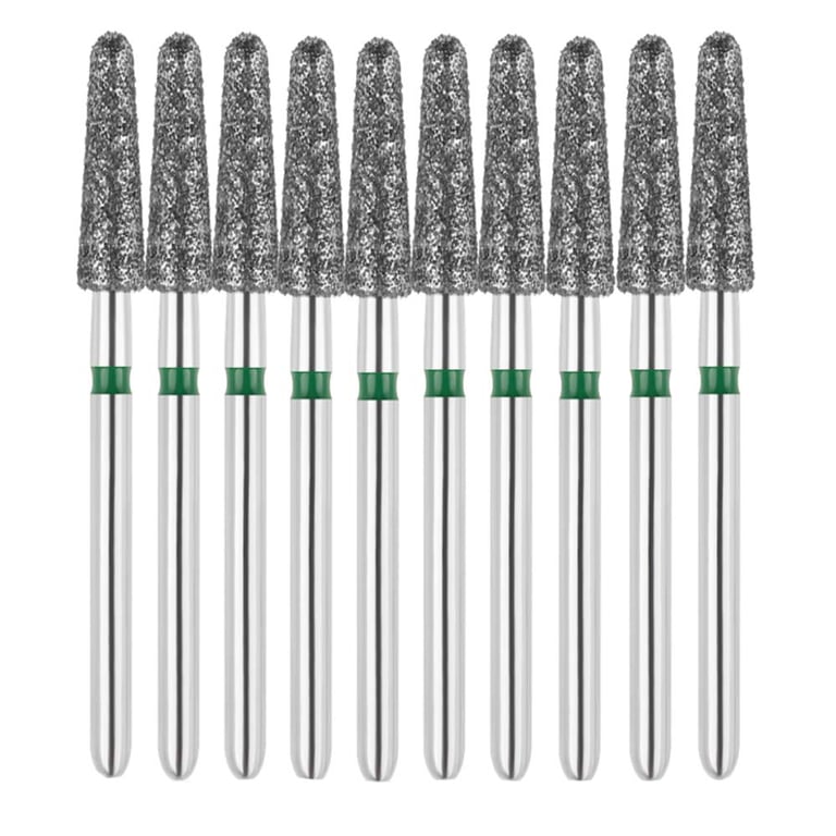 Vakker FG #855.025 Coarse Grit Round End Taper Diamond Bur, 10/Pk. 151µm, overall length : 21mm