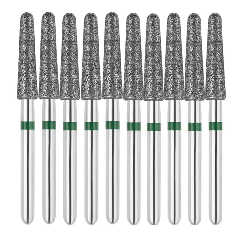 Vakker FG #856.025 Coarse Grit Round End Taper Diamond Bur, 10/Pk. 151µm, overall length : 22mm