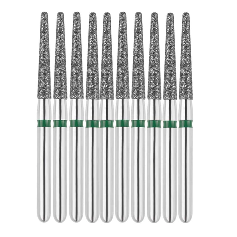 Vakker FG #856L.014 Coarse Grit Round End Taper Diamond Bur, 10/Pk. 151µm, overall length : 22mm