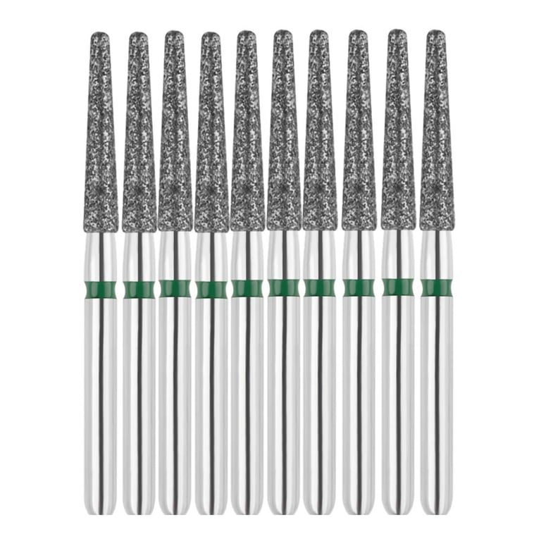 Vakker FG #856L.016 Coarse Grit Round End Taper Diamond Bur, 10/Pk. 151µm, overall length : 22mm