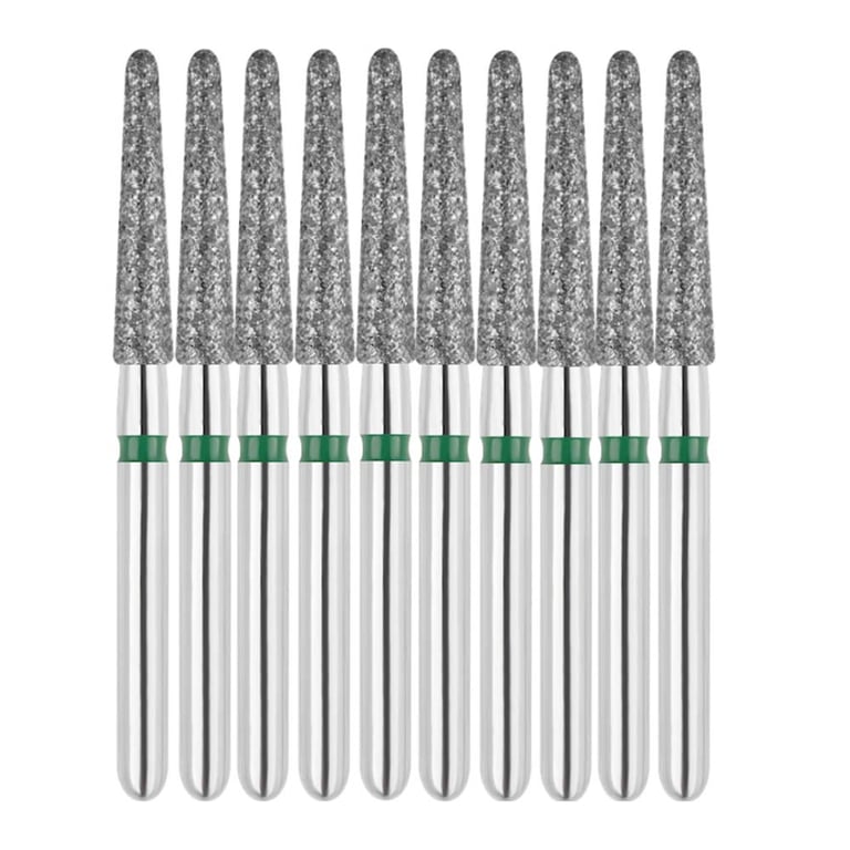 Vakker FG #856L.018 Coarse Grit Round End Taper Diamond Bur, 10/Pk. 151µm, overall length : 22mm