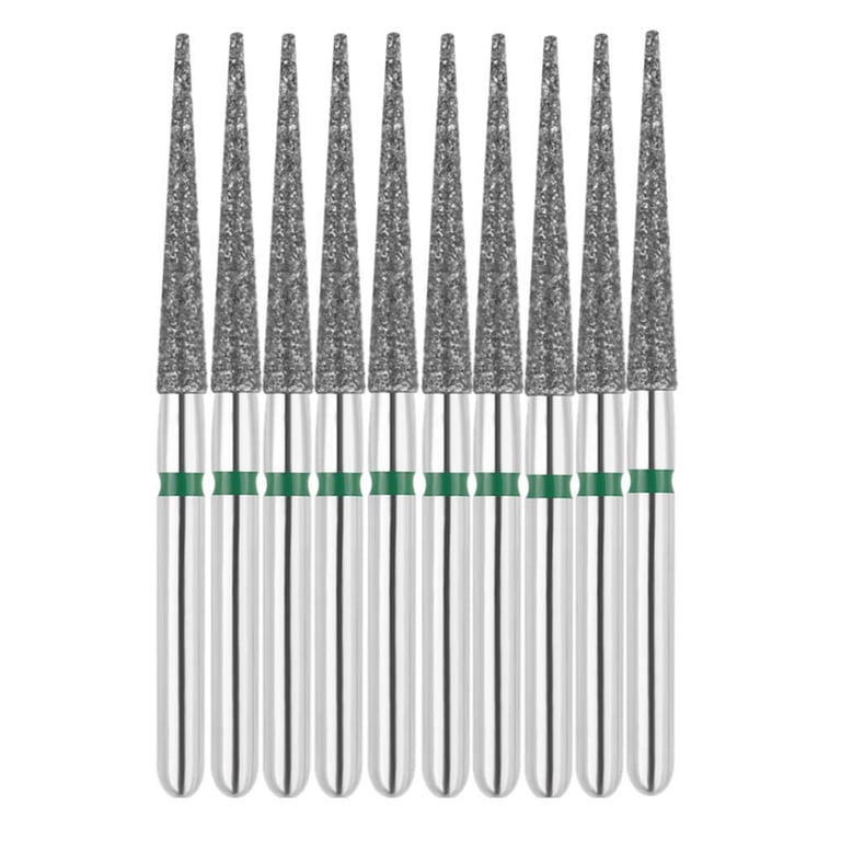 Vakker FG #859L.016 Coarse Grit Needle Shaped Diamond Bur, 10/Pk. 151µm, overall length : 24mm