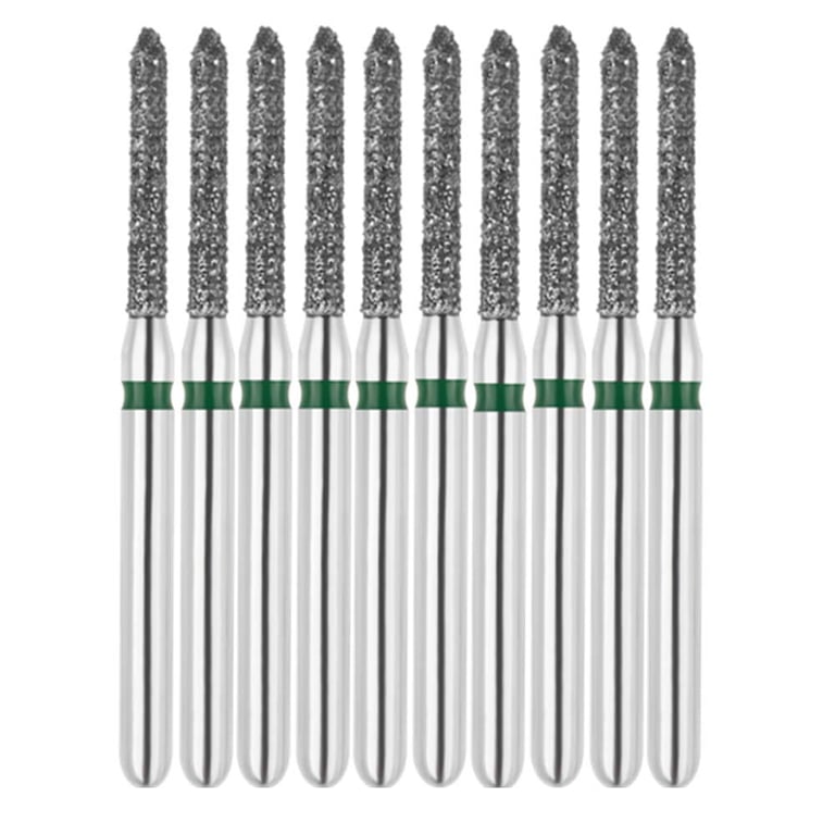 Vakker FG #885.010 Coarse Grit Bevel Cylinder Diamond Bur, 10/Pk. 151µm, overall length : 22mm