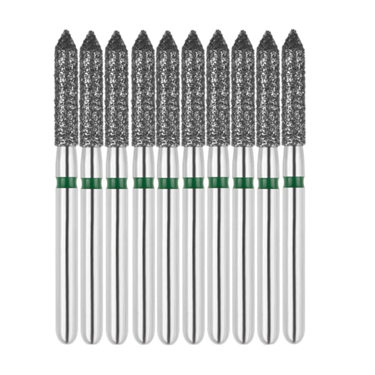 Vakker FG #885.016 Coarse Grit Bevel Cylinder Diamond Bur, 10/Pk. 151µm, overall length : 22mm