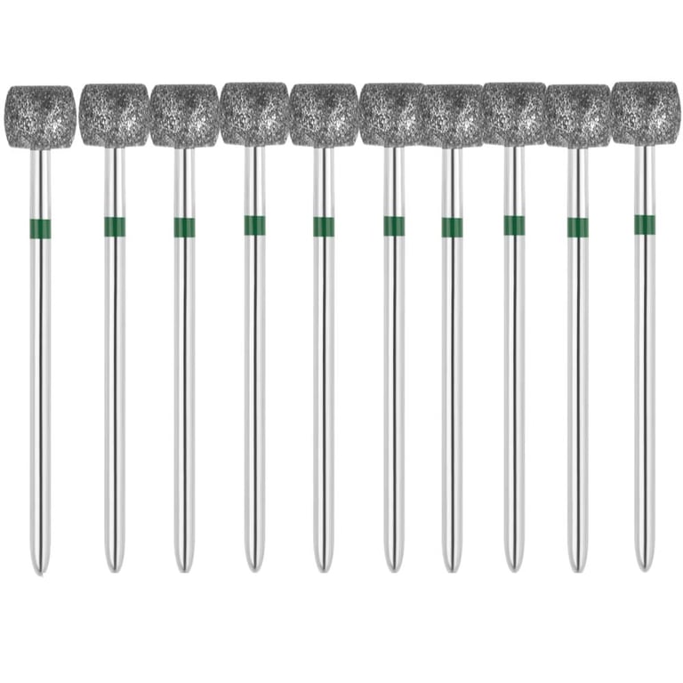 Vakker FG #909.054 Coarse Grit Round Wheel Diamond Bur, 10/Pk. 151µm, overall length : 19mm, head