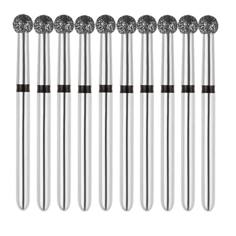 Vakker FG #801L.022 Super Coarse Grit Round Diamond Bur, 10/Pk. 181µm, overall length : 22mm, head