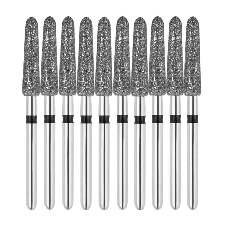 Vakker FG #856.025 Super Coarse Grit Round End Taper Diamond Bur, 10/Pk. 181µm, overall length