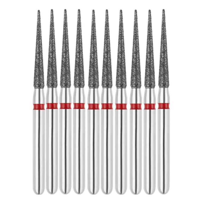 Vakker FG #859.016 Fine Grit Needle Shaped Diamond Bur, 10/Pk. 60µm, overall length : 24mm, head