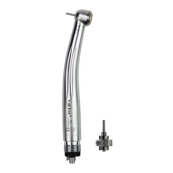 Vakker V1 Non-Optic High Speed Handpiece with Extra Turbine. Push Button, 4 Hole. Handpiece