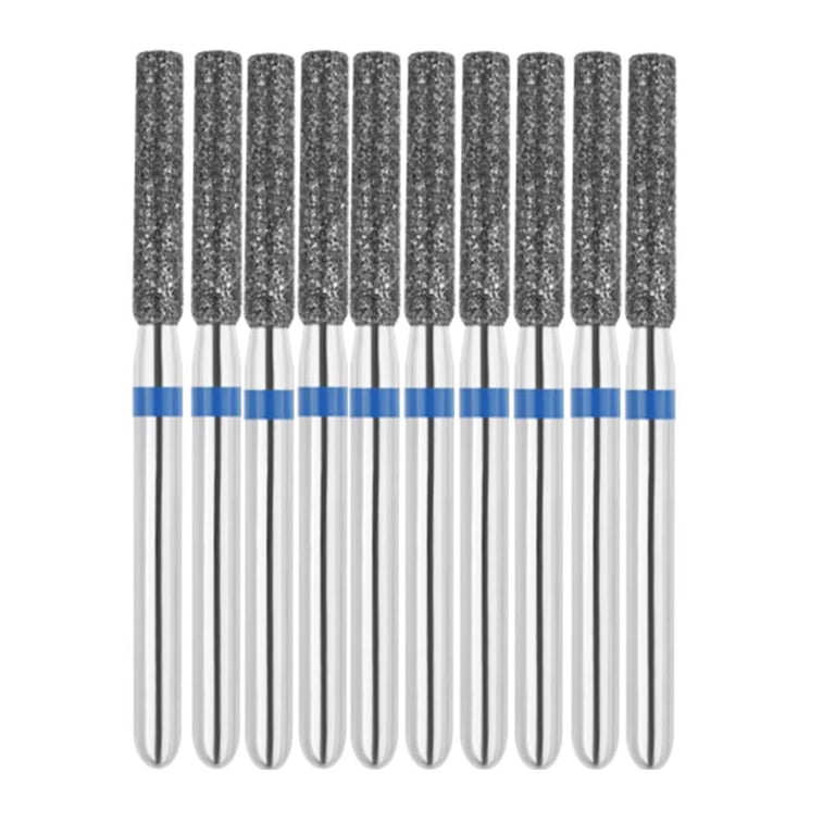 Vakker FG #837.016 Medium Grit Flat End Cylinder Diamond Bur, 10/Pk. 125µm, overall length : 22mm
