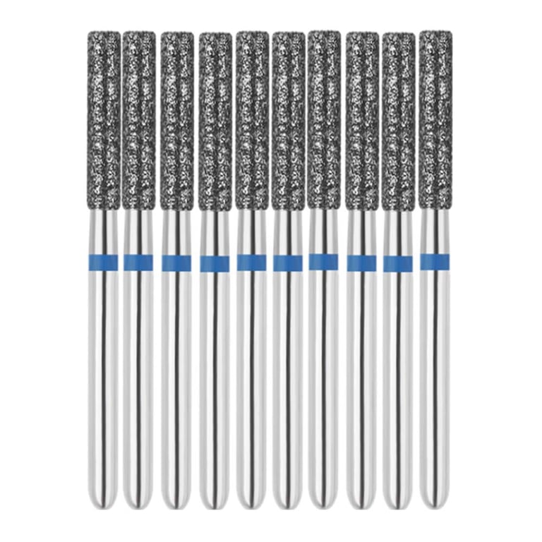 Vakker FG #837.018 Medium Grit Flat End Cylinder Diamond Bur, 10/Pk. 125µm, overall length : 22mm