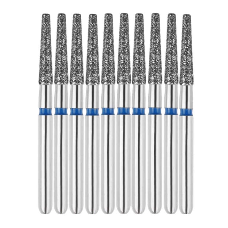 Vakker FG #847.016 Medium Grit Flat End Taper Diamond Bur, 10/Pk. 125µm, overall length : 22mm