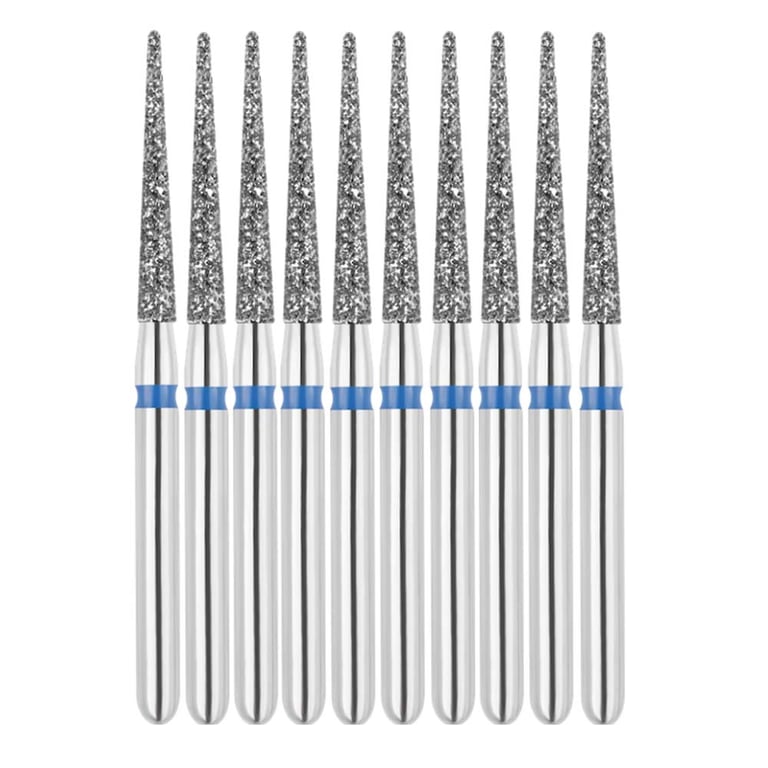 Vakker FG #859.014 Medium Grit Needle Shaped Diamond Bur, 10/Pk. 125µm, overall length : 24mm