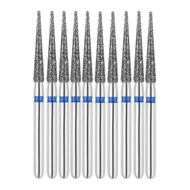 Vakker FG #859.016 Medium Grit Needle Shaped Diamond Bur, 10/Pk. 125µm, overall length : 24mm
