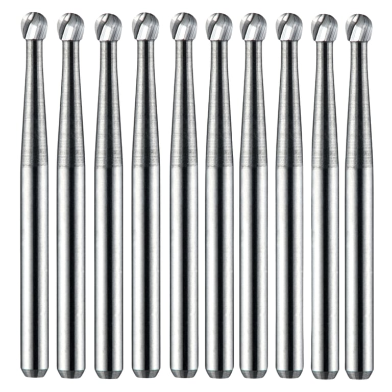 Vakker FG #5 Carbide Bur, 10/Pk. The burs feature a 1.6 mm shank diameter, a 1.6 mm head length