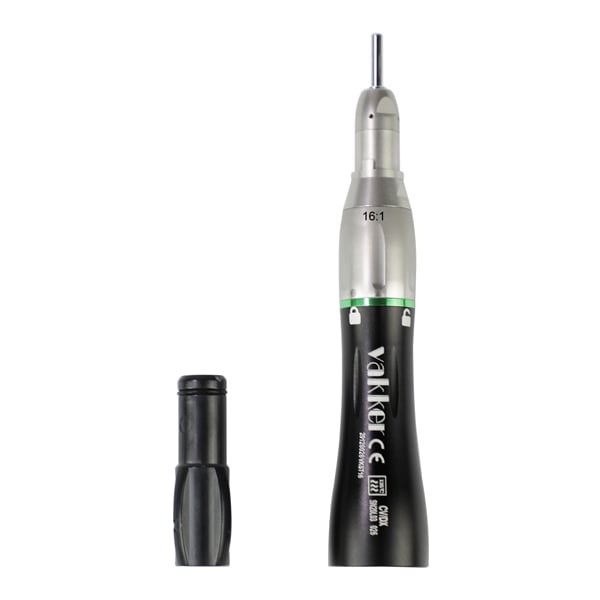 Vakker 16:1 Straight Slow Reduction Speed Handpiece, Fits Electric/Air E Motor . Help to reduce