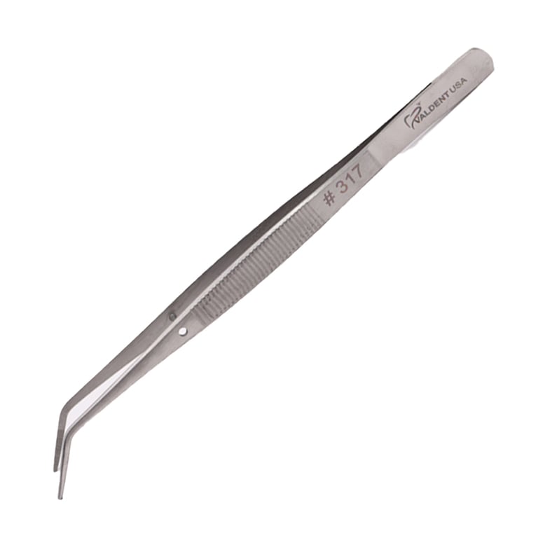 Valdent USA #317 Stainless Steel College Plier, 6" Regular Serrated, Tip, 1/Pk. High carbon