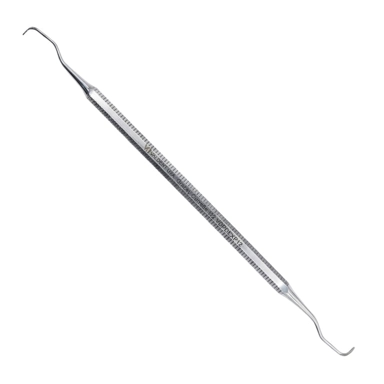 Valdent USA 1/2 Stainless Steel Gracey Curette, Hollow Handle, 1/Pk. High-carbon curettes
