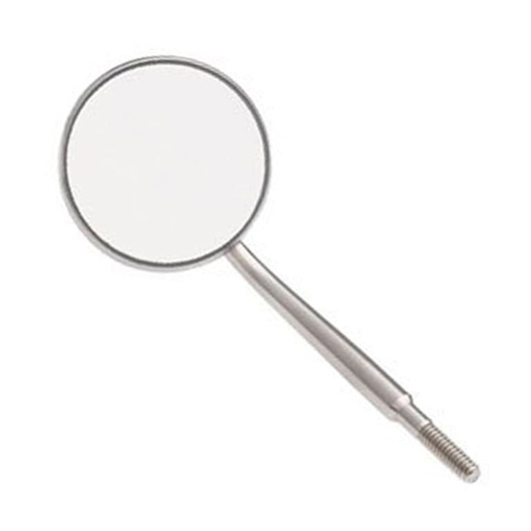 Valdent USA #4 Stainless Steel Mouth Mirror Head, Cone Socket, 12/Pk. Rhodium coated, scratch