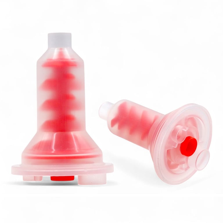 Valdent USA Disposable Dynamic Mixing Tips, Red, Package of 50. Designed for consistent blending