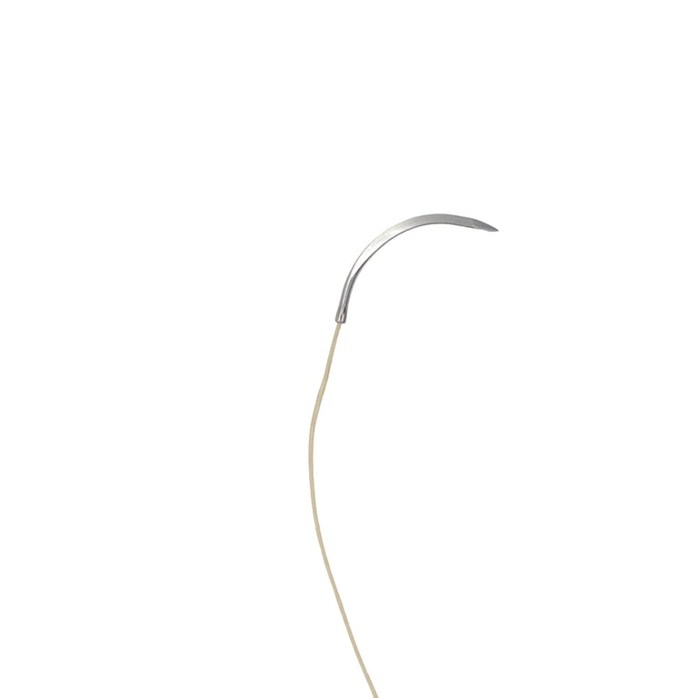 Valdent USA 3/0, 27" Plain Gut Absorbable Suture with Reverse Cutting C-6, 12/Pk