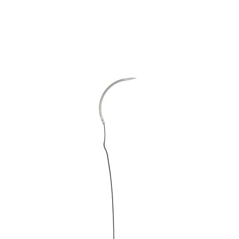 Valdent USA 3/0, 18" Silk Black Braided non-absorbable suture, 12/Pk