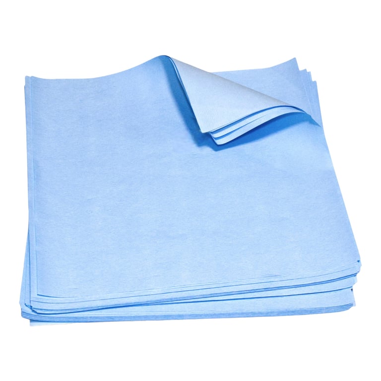 Valdent USA 20" x 20" Sterilization Wrap Sheets, Crepe Paper, Blue, 100/Pk. Durable crepe paper