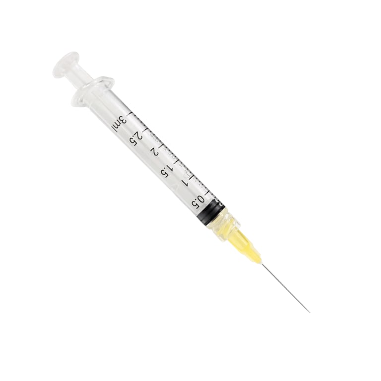 Valdent USA Endodontic Irrigation Needle, 27ga, 3cc, Yellow, 100/Pk. Delivers controlled irrigant