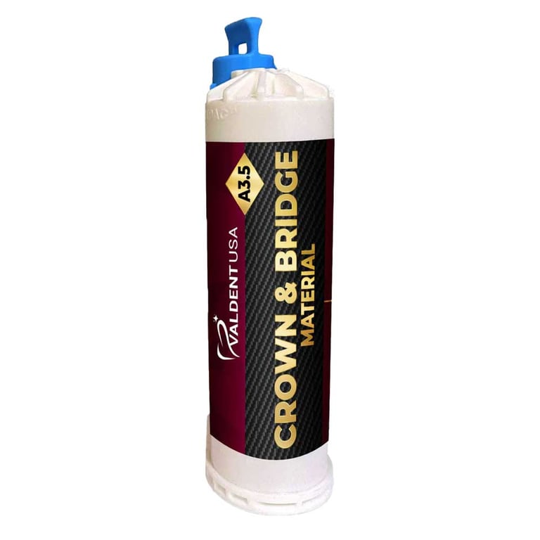 Valdent USA Temporary Crown & Bridge Material, A3.5 Shade (10:1), 50 mL Cartridge, 1/Pk. Working