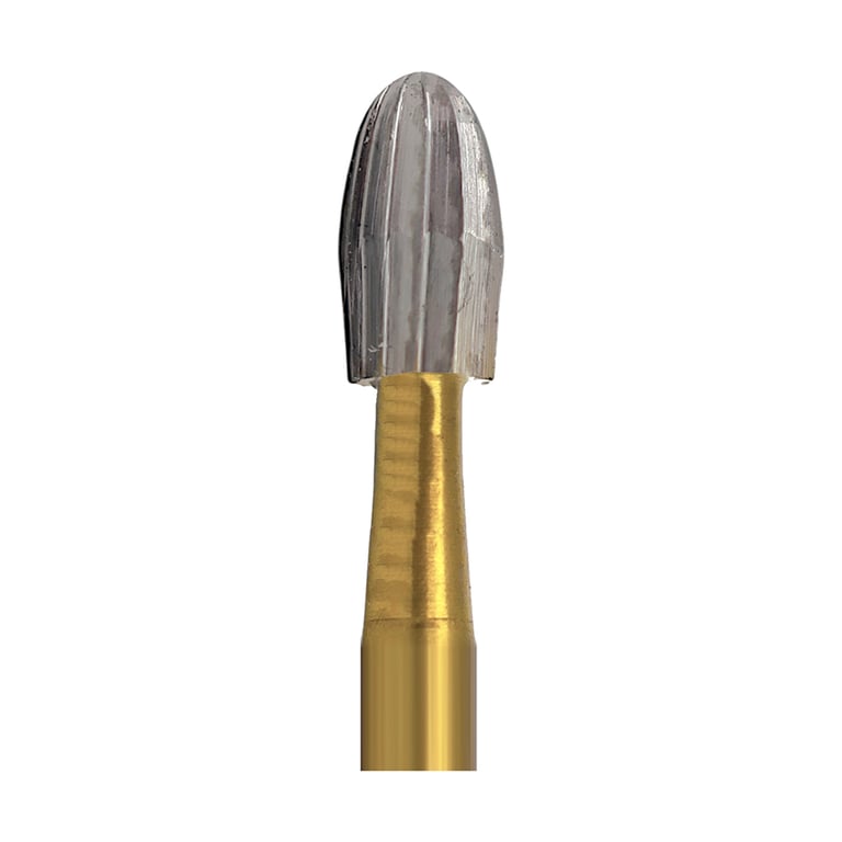Valdent USA FG #7408 Egg Shaped 12 Blade Trimming and Finishing Bur, 100/Pk