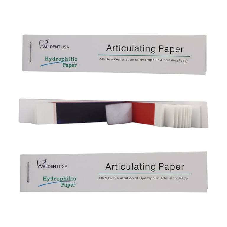 Ehros Horseshoe Red/Blue Articulating Paper 72/Bx. 80 micron