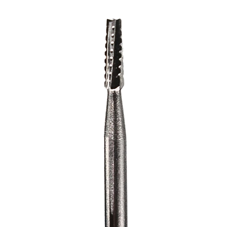 Valdent USA FG #1558 Straight Flat Fissure Crosscut Carbide Burs, 100/Pk. Features high-density