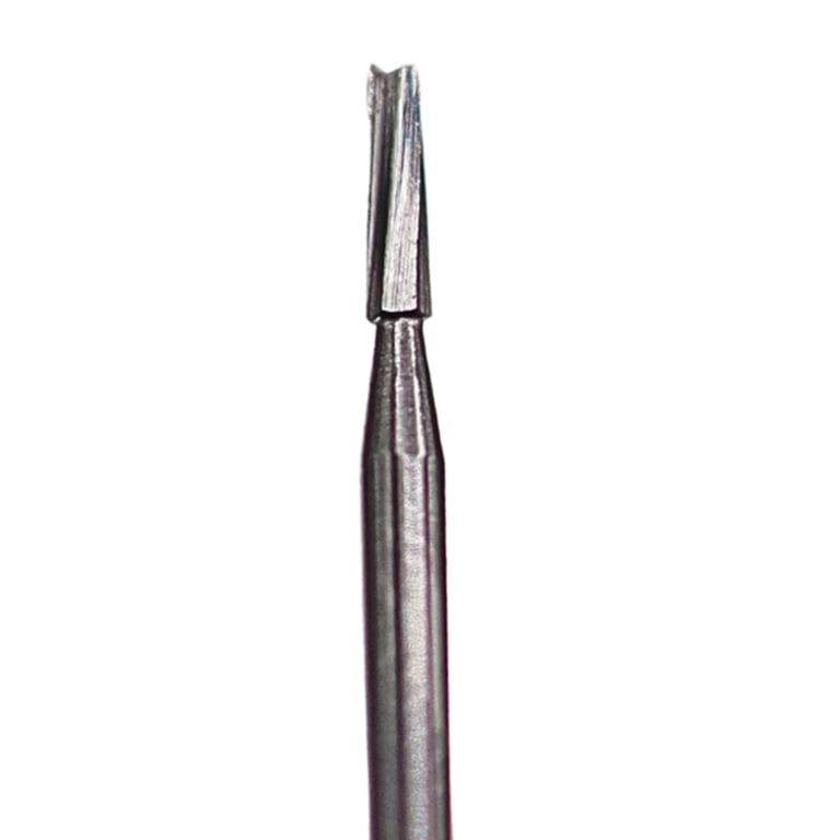 Valdent USA FG #57 Straight Fissure Plain Carbide Burs, 100/Pk. Features high-density burs made