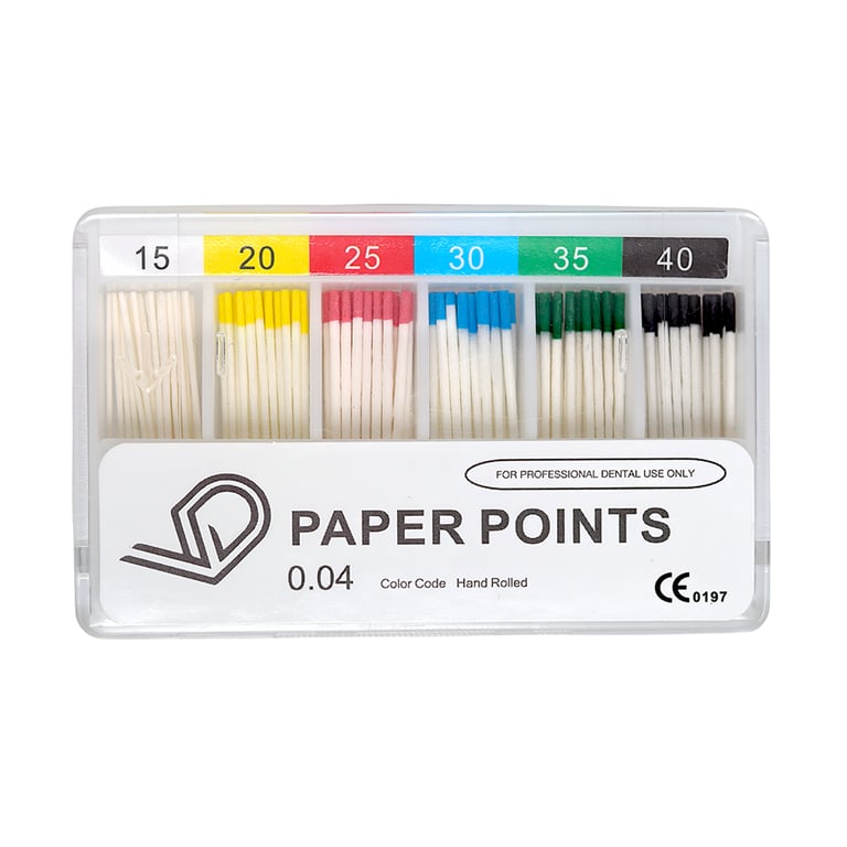 Valdent USA Absorbent Paper Points, #15-40, Taper Size 0.04, 60/Pk. Designed to accurately fit