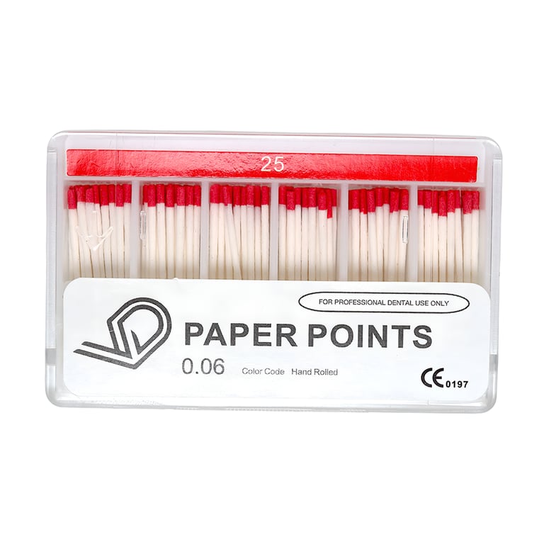 Valdent USA Absorbent Paper Points, #25, Taper Size 0.06, 100/Pk