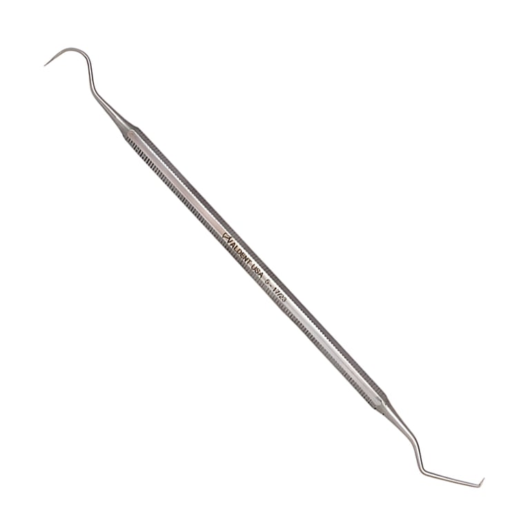 Valdent USA #5 (#17/23) Double-End Stainless Steel, Octagon Handle, Explorer, 1/Pk. High carbon