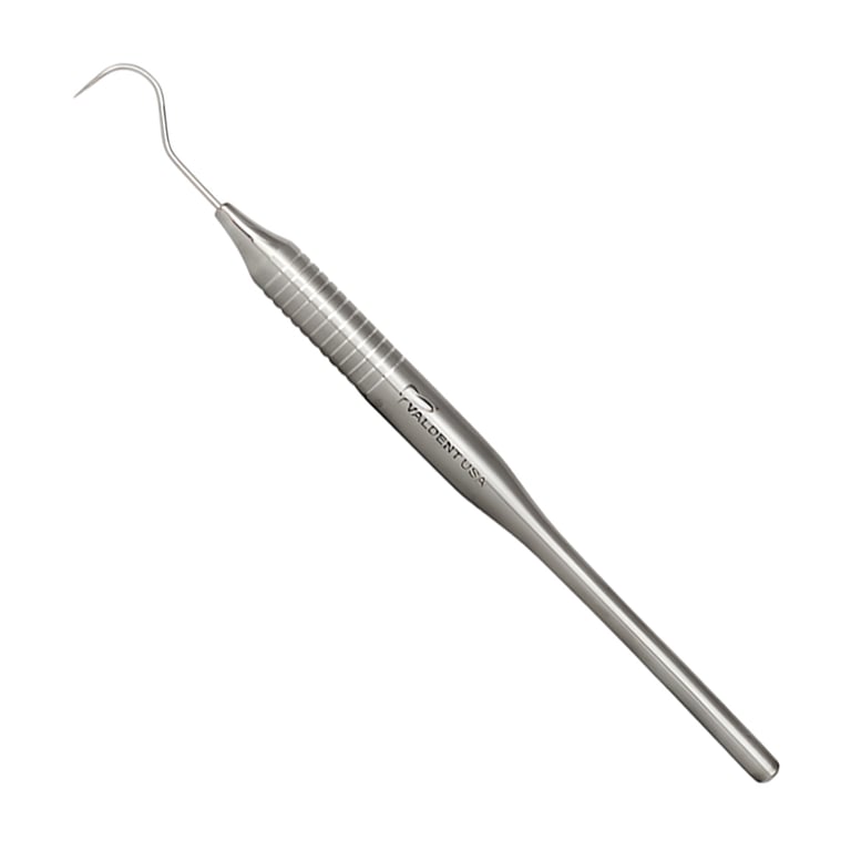 Valdent USA #23 Single-End Stainless Steel, Hollow Handle, Explorer, 1/Pk. High carbon Material