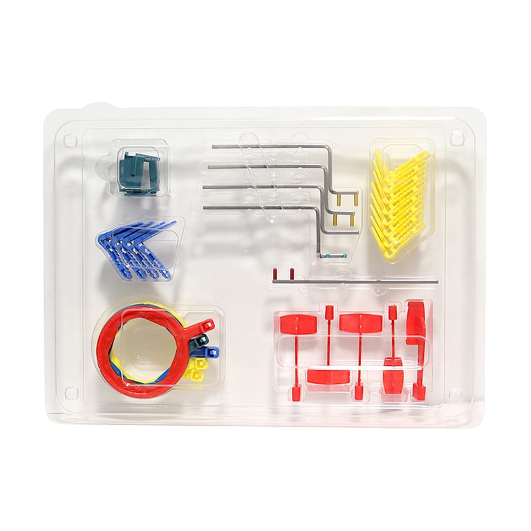 Valdent USA FPS 3000 X-Ray Film Positioning Set. Includes : 5 - aiming rings, 1 - green