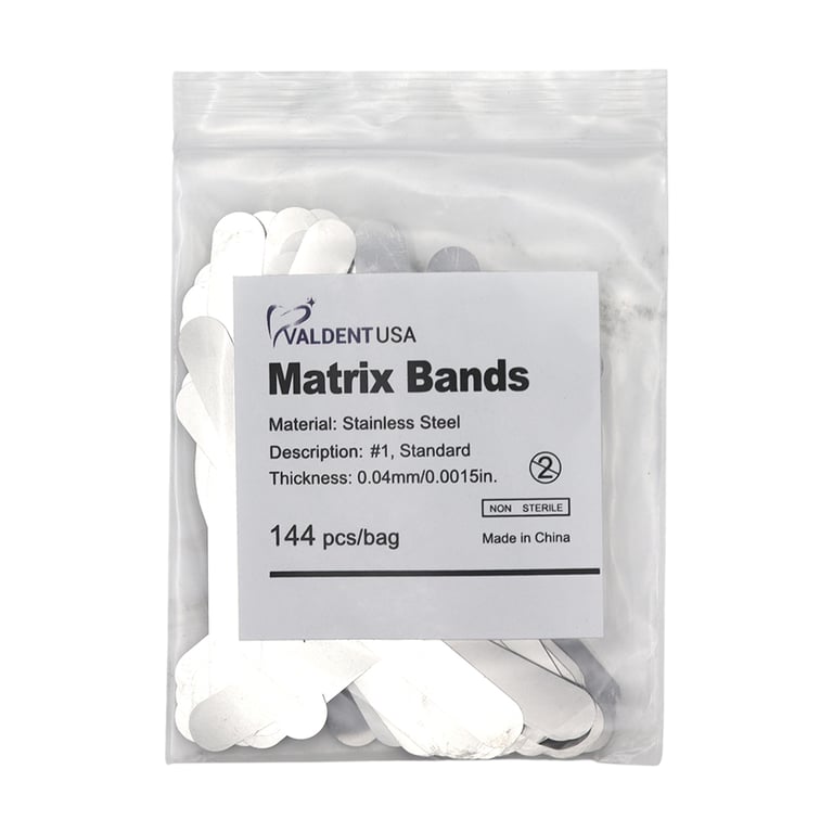 Imatrix Mat Rias Valdent USA #1 Tofflemire Type Matrix Band, Stainless Steel, .001 Gauge ...