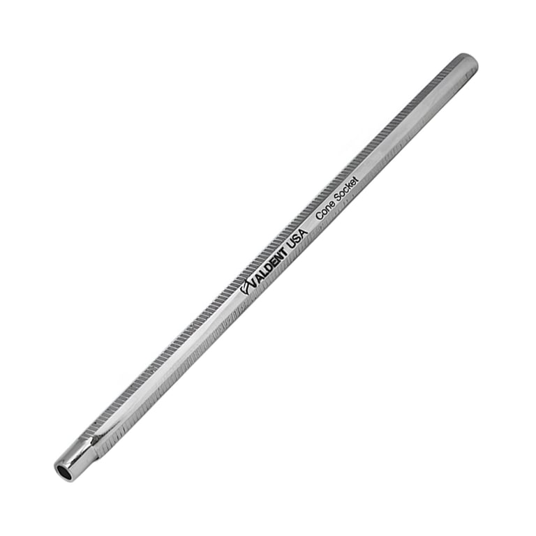 Valdent USA Cone Stainless Steel Socket Mirror Handle, Round, 1/Pk. High carbon Material
