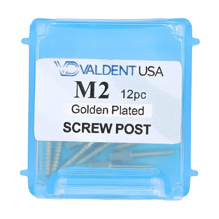 Valdent USA Gold-Plated Screw Post Refill - M2, #