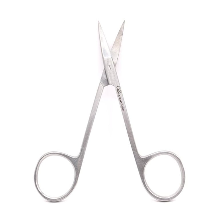Valdent USA Stainless Steel Iris 4.5" Curved Scissor, 1/Pk. High carbon Material with autoclavable