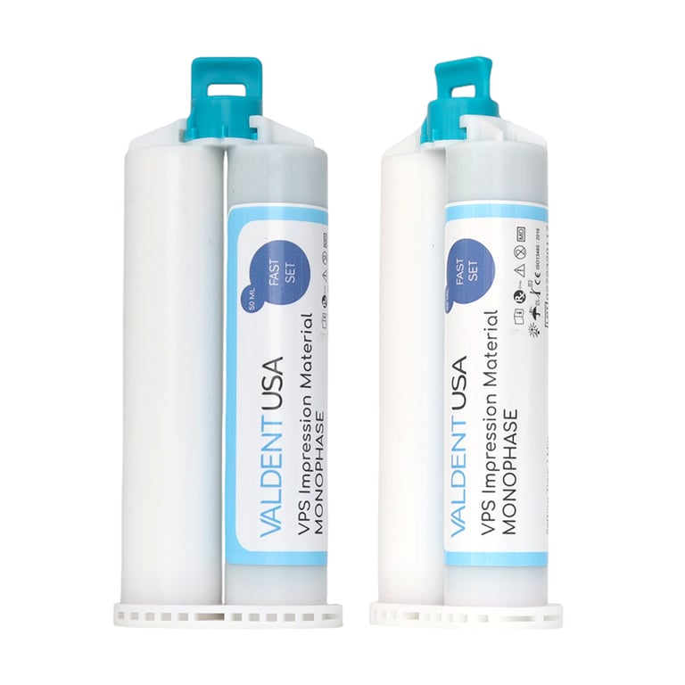 Valdent USA Fast Set VPS Impression Material, Monophase, 50mL Cartridges, 2/Pk. Experience