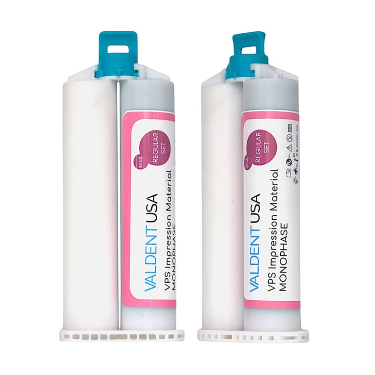 Valdent USA Regular Set VPS Impression Material, Monophase, 50mL Cartridges, 2/Pk. Experience