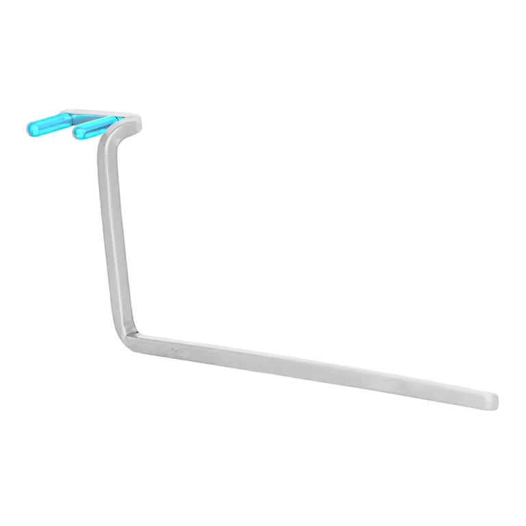 Valdent USA X-Ray Anterior Positioning Arm, Blue Prongs, Single Arm. Stainless steel