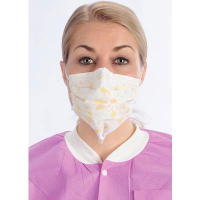 ArchAway Double-Seal Earloop Masks - DAISY 50/Bx. Plastic wire across middle section of masks
