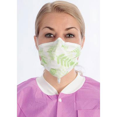 ArchAway Double-Seal Earloop Masks - FERN 50/Bx. Plastic wire across middle section of masks