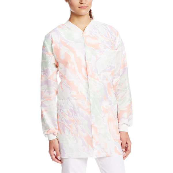 Extra-Safe Jacket - Multi-Color Large 10/Pk. Hip-Length, Light-Weight, Breathable, with Snap-Front