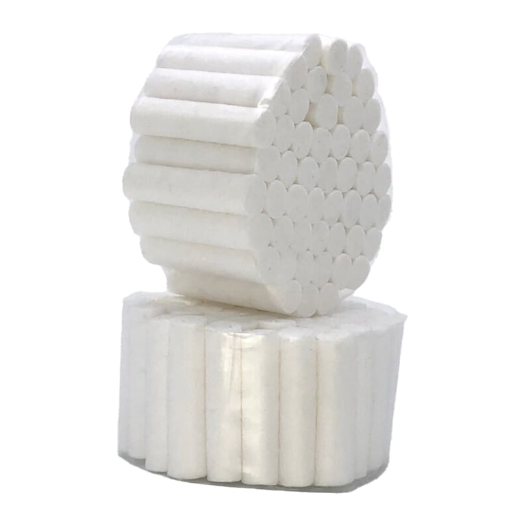 VastMed Advanced Capra Cotton Rolls, High Absorbency, Non-Steril, Size 2, 20000/Case. 100% cotton