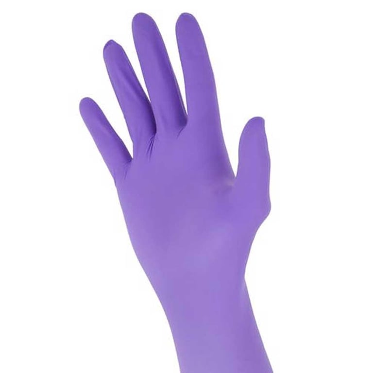 VastMed LEONE Nitrile Exam Gloves, Powder Free, Small, Purple, 100/Pk